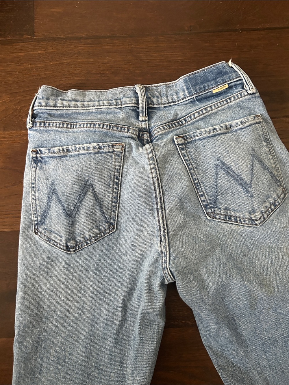 MOTHER DENIM THE TRIPPER FLOOD FRAY LEFT IN THE DUST sz 27 - Picture 3 of 11